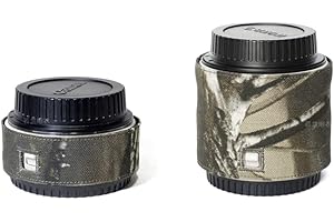 Rolanpro Kameralinse, Camouflage, Regenschutz, Barlowabdeckung für Canon EF 1.4X II DSLR Kamera Barlow