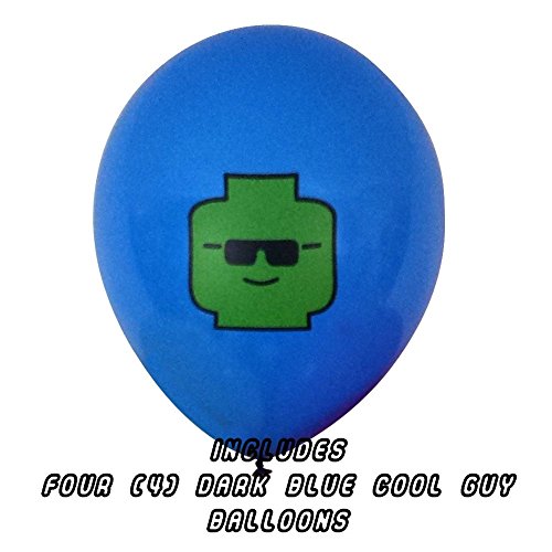 24 Pack of Colorful 25cm Birthday Balloons for Lego Theme Party - 4