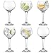 Produktbild 6 große Gin-Gläser, bauchige Ballonglas-Form, Copa-Stil, für Gin, Gin Tonic, Cocktails