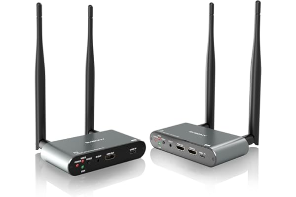 SVBONY TransAir2 Transmetteur HDMI sans Fil,4K à 30 Hz 300m, Prise en Charge 1TX à 4RX Max, Latence 0,06s, Plug and Play, Diffusion Vidéo Depuis PC/Mac vers TV HD