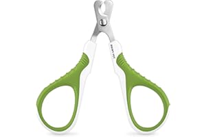 SHINY PET Pet Nail Clippers for Indoor Cats & Small Animals - Precision Angled Blades & Steady Grip - Ideal for Kittens Tiny Dogs Rabbits Birds - Nail Trimmer & Claw Scissors for Home Grooming - eBook Guide