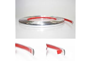 BOLOROMO 8mm Chrome Styling Strip Trim Moulding Adhesive Car Van Truck Pickup Boat 5metre Tuning