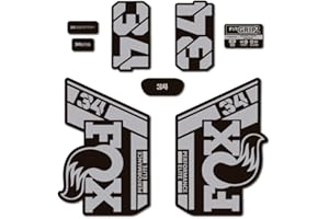 STAR SAM Autocollants compatibles avec fourche vélo Fox 34 Performance Elite 2021 Gris 1 cm