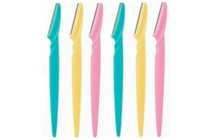 OVALA Eyebrow Razors Facial Hair Remover Shaver Trimmer Shaper, Exfoliating Dermaplaning Tool for Women and Men 6 Pcs