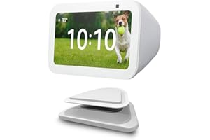 ELPHA All-New Stand for Show 5 (3rd Gen) | Adjustable to Improve Viewing Angle | Swivel and Tilt Accessories Compatible with Show 5 Smart Display & iPhone Models | White