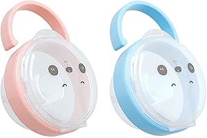 3 PCS Boîte De Rangement en Silicone pour Sucette, Boîte À Sucette pour Bébés, Porte Sucette, Boîte À Tétine Bébé, Boîte De Rangement pour Tétine, Boîte À Sucettes Portable en Silicone pour Bébé