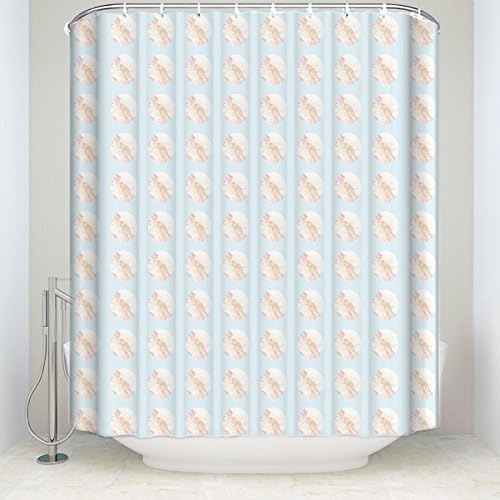 Waterproof Fabric Polyester Bathroom Shower Curtain with Hooks 60x72 - Hipster
