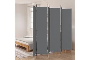 HOMIUSE 300x220 cm Raumteiler Paravent Trennwand Balkon Sichtschutz Paravent Raumteiler Innen Paravan Room Divider Paravent Outdoor Garten ZubehöR Terrassen-SichtschutzAnthrazit