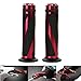 Produktbild OSAN 2x [7/8" (22mm)] Motorrad Griffe Lenkergriffe Griffgummi Aluminum Anti-Rutsch fit fuer BMW, Harley-Davidson, Honda, Kawasaki, Suzuki, Triumph, Suzuki usw. (Rot)