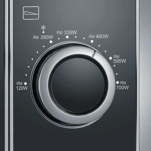 Severin MW 9721 Mikrowelle / Leistung / Mikrowelle circa 700 W / 20 L Garraum / Silber / Schwarz - 4