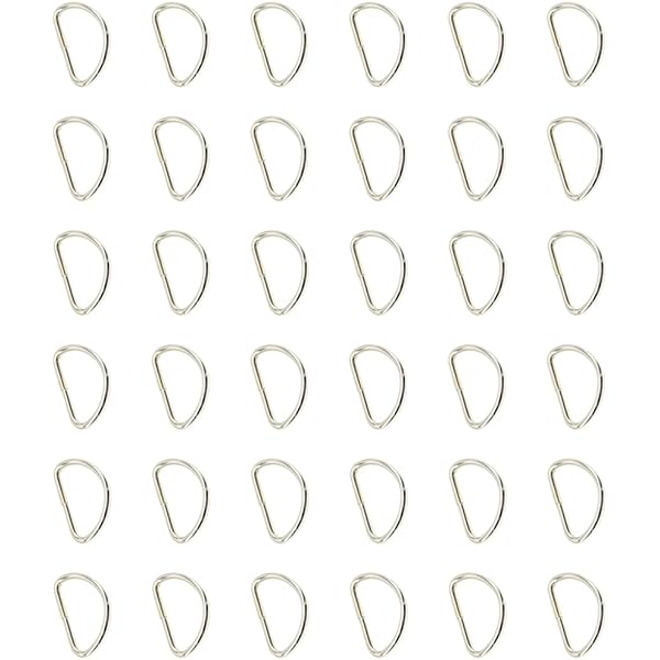 Anelli A D Metallici Per Borse - 8 Pezzi, Colorati, Per Fai Da Te E Riparazioni - Foto 4