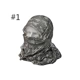 Mezcla de compensación de algodón retiene el calor en el frío y absorbe el sudor en condiciones de calor cuando se lleva alrededor del cuello. Usar sobre la cara de ocultación.
