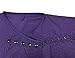WM Beauty Water Repellent Adjustable Kimono Style Hair Styling Cape with Sleeves, Purple
