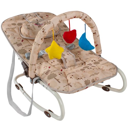 Tectake baby bouncer chair rocker seat beige