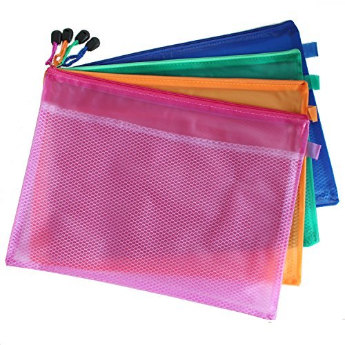 Bolsas estilo malla de doble capa e impermeables con cremallera 5 unidades bolsas tama o A5 color aleatorio reviews Bolsas estilo malla de doble capa e impermeables con cremallera 5 unidades bolsas tama o A5 color aleatorio
