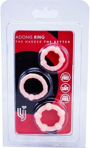 Clear Triple Sized Donut Rings