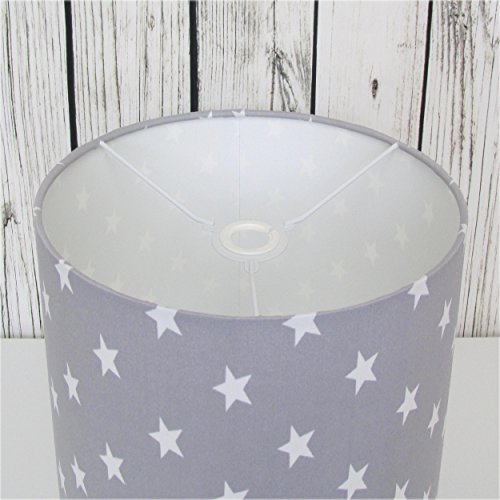 Grey Stars Lampshade