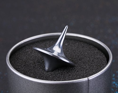 no brand AT Vintage Totem Accurate Spinning Top Zinc Alloy Silver Inexpensive Gift New - 3