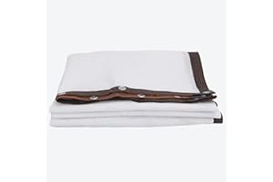 JIAJUTUI001 Malla Sombra,Blanco Toldos Velas de Sombra,12 Pines Malla de Sol 85% Protector Solar Red de Sombra,con Ojales para Invernadero,Cobertizo de Estacionamiento Jardín o Perrera (3x4m(9.84x13.12ft))