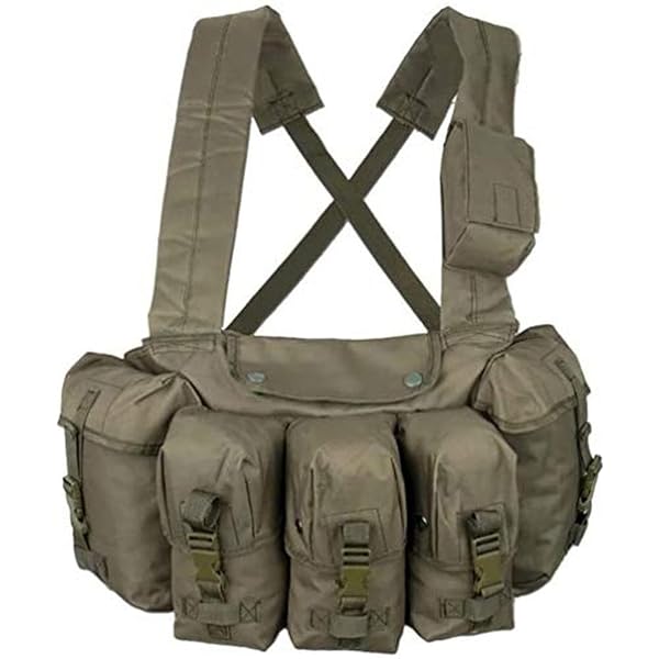 TMC RG Grey M4 Mag Tactical Chest Rig LE 6 Vest For Airsoft Pantball - View #8