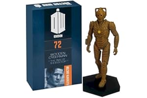 EAGLEMOSS Produit sous licence officielle Doctor Who Figurine Cyberman en bois peinte à la main à l'échelle 1:21 Collector Figurine #72