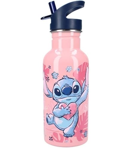 Gourde Enfant 600 Ml Forme TV Dessin Animé – Anti-fuite, Sangle Réglable, Sans BPA, Bleue - 12