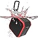 Produktbild Bluetooth Lautsprecher, Vehemo Tragbarer Mini Dusche Lautsprecher IPX7 Wasserdicht Stoßfest Wireless Speaker mit Aux Kabel, Integriertes Mikrofon Freisprecheinrichtung für iPhone iPad Samsung Smartphone (Rot und Schwarz)