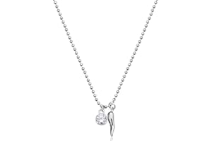 Brosway Collana Donna, Collana in Acciaio e Cubic Zirconia con Simbolo Cornetto | Collezione Desideri - BEIN008