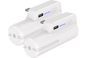 JUBOTY Battery Pack for Meta/Oculus Quest 2(2 Packs), Fast Charging 5000mAh Lightweight Portable VR Extend Accessories Rechargeable Power Bank with Power Indicator for Extra 2-4 Hours Playing Time