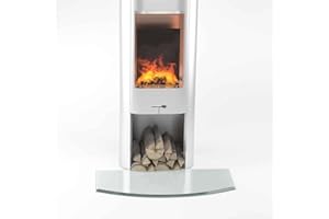 ‎GLASPLATTE24 Glasplatte24 Spark Protection Plate, Segment Arch for Stove with Sealing Lip, Glass Plate with 18 mm Bevel, Glass Base Plate, Heat Protection with ESG Safety Glass, 50 x 100 cm, Thickness 6 mm