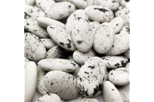 1kg Dragées Chocolat Blanc Marbré - Dragées Delorme Fabrication Française - Dragées blanc au Chocolat moucheté Mariage Baptême Communion Qualité France