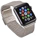 Produktbild Apple Watch, Apple Watch 2 Edelstahl Armband Milanaise Uhrenband mit hochwertigem Adapter Uhren Connector Uhrenadapter Metallschließe in silber Stainless Steel Erstatzband Klapp Faltschließe 42 mm Basic / Sport / Edition - in Silber von OKCS