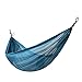 Produktbild xiyoyo Fallschirm Hängematte Weich gestärkt Polyester Nylon atmungsaktiv Mesh 274,3 x 152,4 cm Größe Tragkraft: 272 kg für Camping, Reisen, im Freien, Rucksackreisen (Blaugrün)