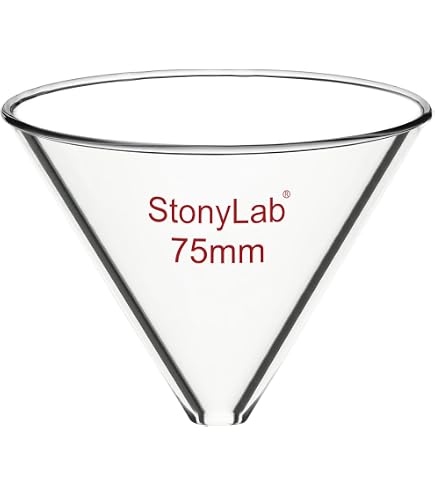 thumbnail image 2 of 75mm Short Stem Funnel – Borosilicate Glass By Avogadro's Lab Supply 2 of 4
