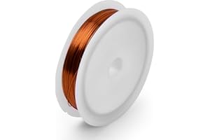 Hoxfly 40m Craft Wire 0.3mm 2k, Wire for Jewellery Making, Copper Craft Wire, Jewelry Copper Beading Wire, Tarnish Resistant Jewellery Wire for Jewelry Making Modelling Sculpture Making Diy Crafts