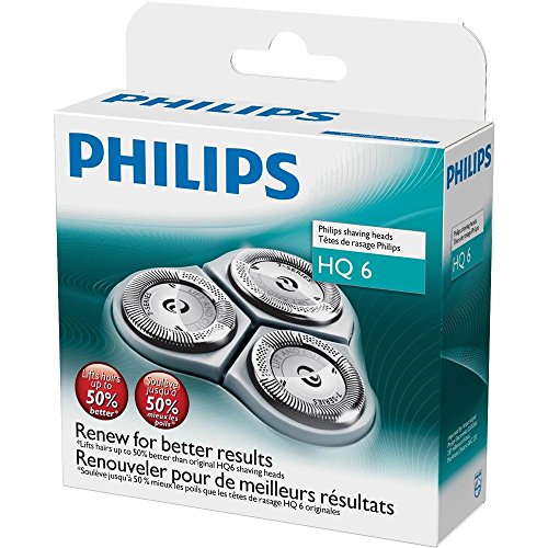 Philips Norelco HQ6 Replacement Heads (3 Pack) Cutters And Foils For All Quadra Or 7 Series Models