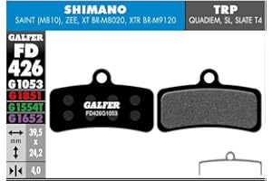 Shimano Saint Galfer rower standardowa okładzina hamulcowa BR-M810, ZEE, czarna, STANDARD