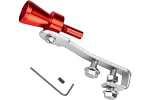 GÉNÉRIQUE Sifflet turbo - Simulateur de bruit turbo en aluminium | Montage sur pot d'échappement boulonné, embout de silencieux style voiture de sport, effet turbo puissant pour pot d'échappement