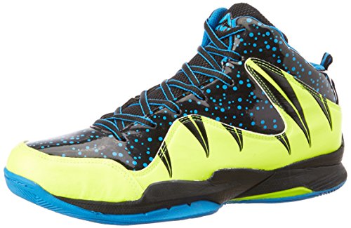 Nivia Heat Basketball Shoes, UK 11 (Black/Aster Blue)