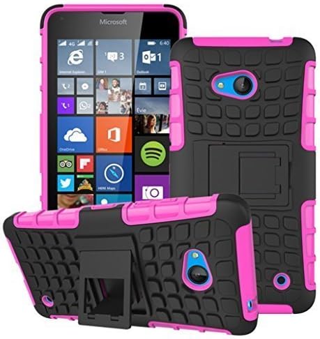 Nokia Lumia 535 - Premium Quality Shockproof Defender Plastic Hard Back Case Cover + Free Clear Screen Protector + Polishing Cloth