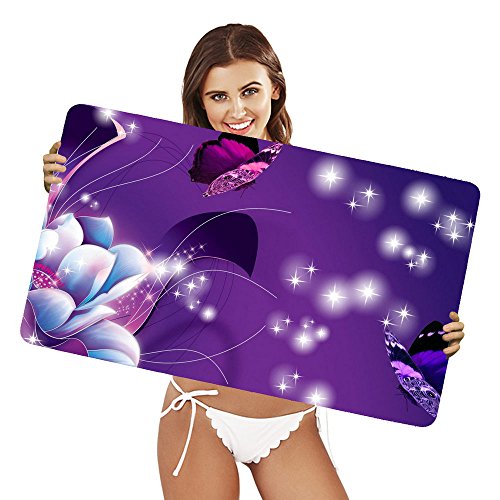 Preisvergleich Produktbild XtremePads [ Große XXL Gaming-Maus-Pad / Mat Schreibtischunterlage ] - ( Artistic Butterfly Flower Purple Sparkles )