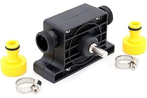 ZONADAH Portable Water Pump for Electric Drills Cordless Drills with Hose Connectors High Flow Rate for Home Gardening Boats Cars Trucks