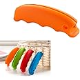 Ciieeo Grocery Bag Holder Silicone Shopping Bag Handle Grocery Bag Carrier Multiple Shopping Bag Holder Handle for Kitchen Tool (Random Color)