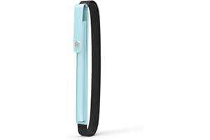 Moko - Funda de lápiz para Apple Pencil Pro, Apple Pencil de 1ª/2ª Gen, Apple Pencil (USB-C), PU para iPad Pencil con Hebilla y Banda elástica unida a la Funda del iPad - Azul Cielo