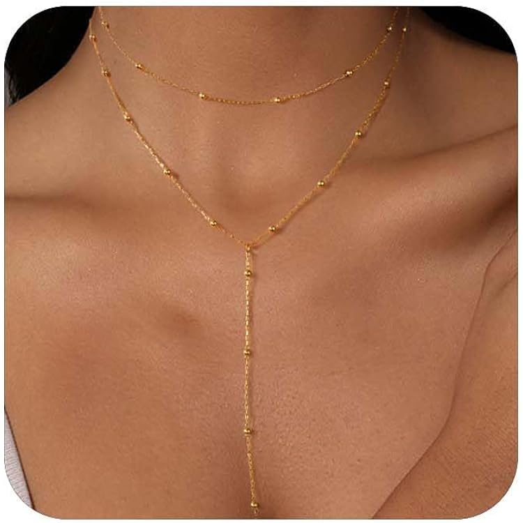 Collier Long Lariat En Y Avec Zirconium - Bijou Fantaisie Pour Femme, Style Bohème, Argenté - 4