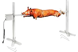 Kendane BBQ Rotisserie Grill, Electric Automatic Grill Stainless Steel Rotisserie Grill Barbecue Rotisseries 40kg Spit Roast Hog Roaster Machine Rotisserie Pig Chicken Grill