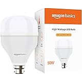 amazon basics - 50W LED Bulb, Cool White (Base B22, Pack of 1)