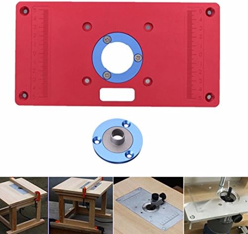 235 x 120 x 8mm Universal Type Woodworking Router Table Insert Plate Bakelite Milling Inversion Plate for Engraving Machine