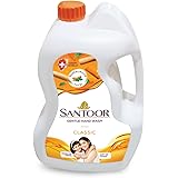 Santoor Classic Gentle Hand Wash with Natural Goodness of Sandalwood & Tulsi| Rich Lathering Formula With Anti-Bacterial Prop