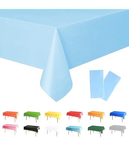 Babyshower blauw tafelkleed bestellen